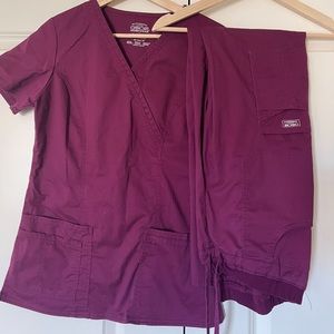 Cherokee Scrub Set Maroon XS/STall